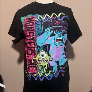 Monsters Inc Black Crew Neck Tee